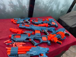 Nerf Elite 2.0 Sammlung 7 Blaster u viele Darts /Top