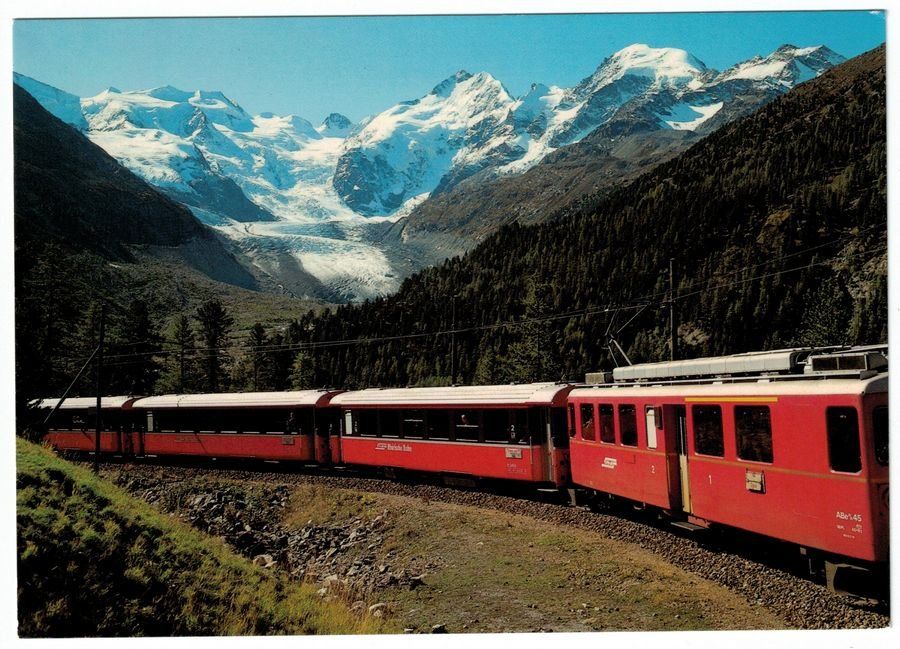 Cartoline postali: Bernina-Express bei Morteratsch – Usato da Frauenfeld venduto da POML