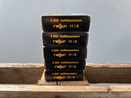 5 Pack Heftklammern 11/6 mm, verzinkt, a 5000 Stk