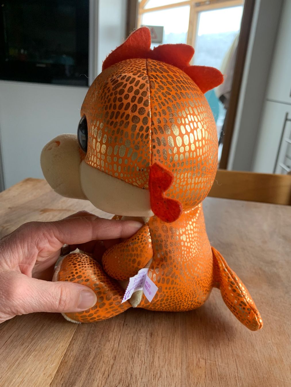 Nici Giocattoli: NICI Drachen orange/gold mit Kulleraugen – Usato da Winterthur venduto da amapola 4