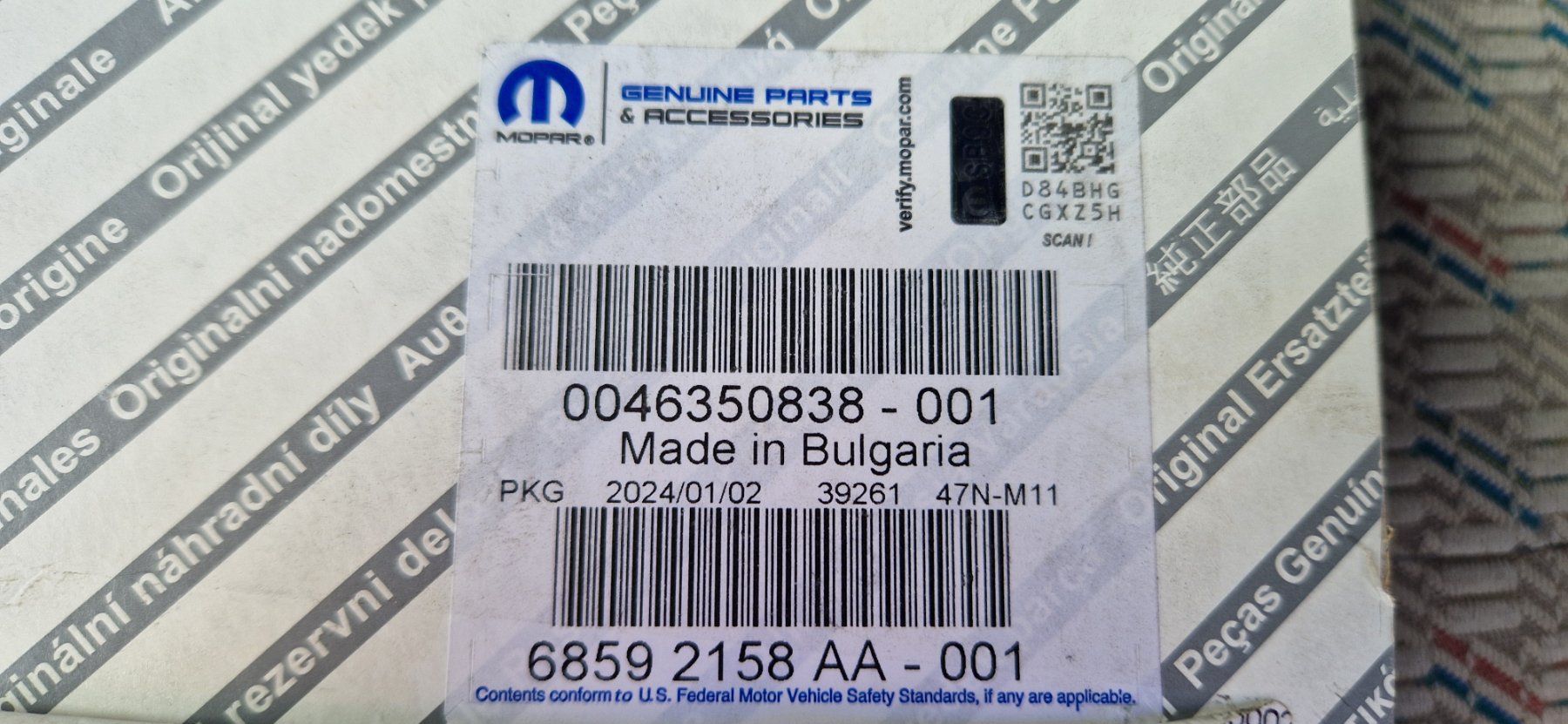 Mopar Tutti pezzi di ricambio auto: Neuer MOPAR Abgastemperatur-Sensor  6859-2158AA – Nuovo e nell'imballaggio originale da Flawil venduto da LG-AG_Teilemarkt 1