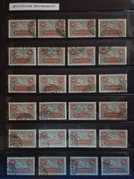 F59) Lot Flugpostmarken ideal für farb/Abart sucher hoher Kt