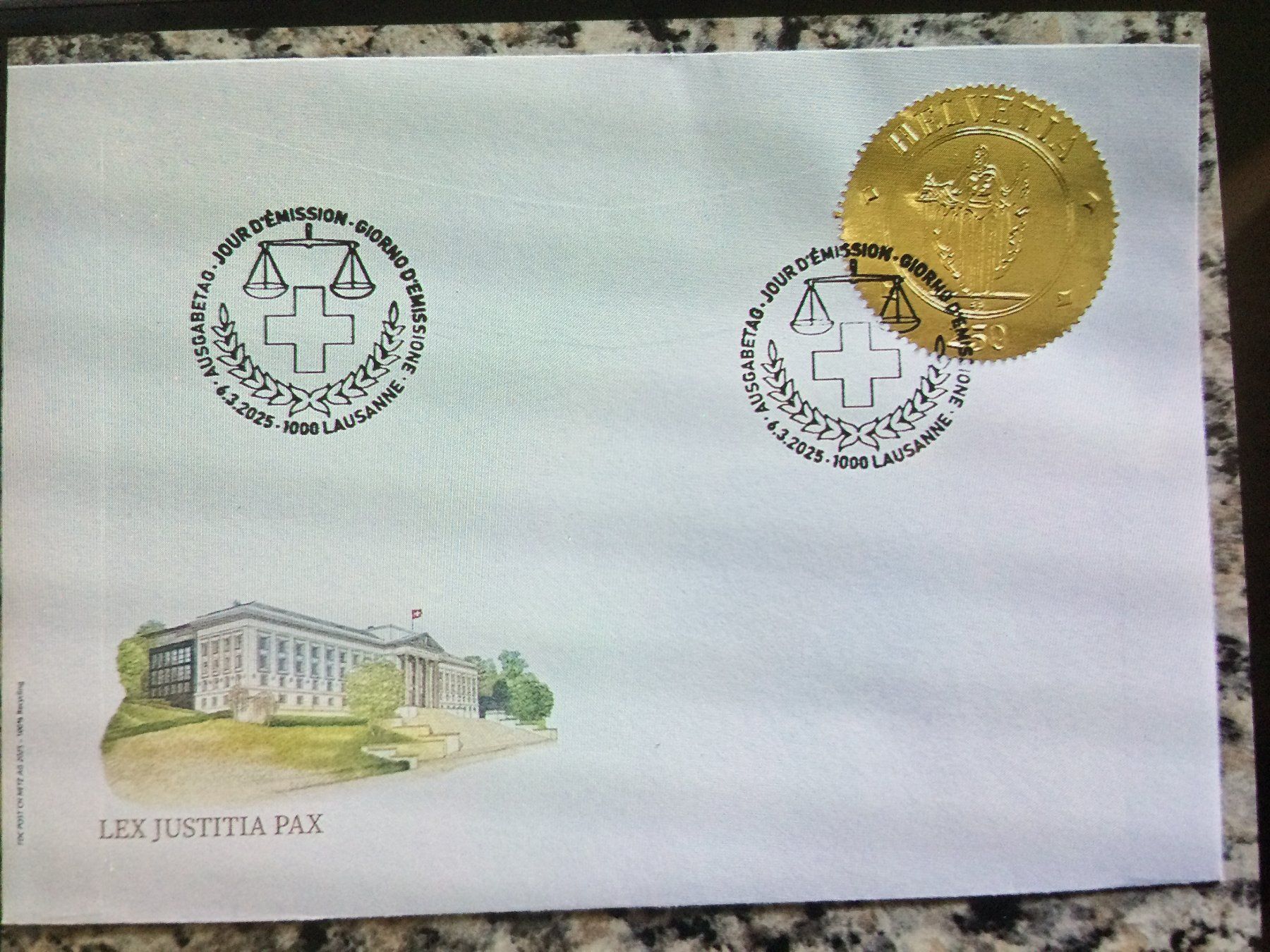 Alle Briefmarken: Ersttagscouvert – Neu (gemäss Beschreibung) aus Kilchberg ZH von APZ4BWM2