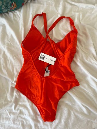 La Redoute x Anja Paris Badeanzug orangerot, mit Etikett