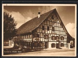 AK Winkel, Gasthof zum Hecht in Seeb
