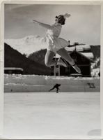 Vintage E. Meerkämper, Davos, Eiskunstlauf, CH - Meisterin