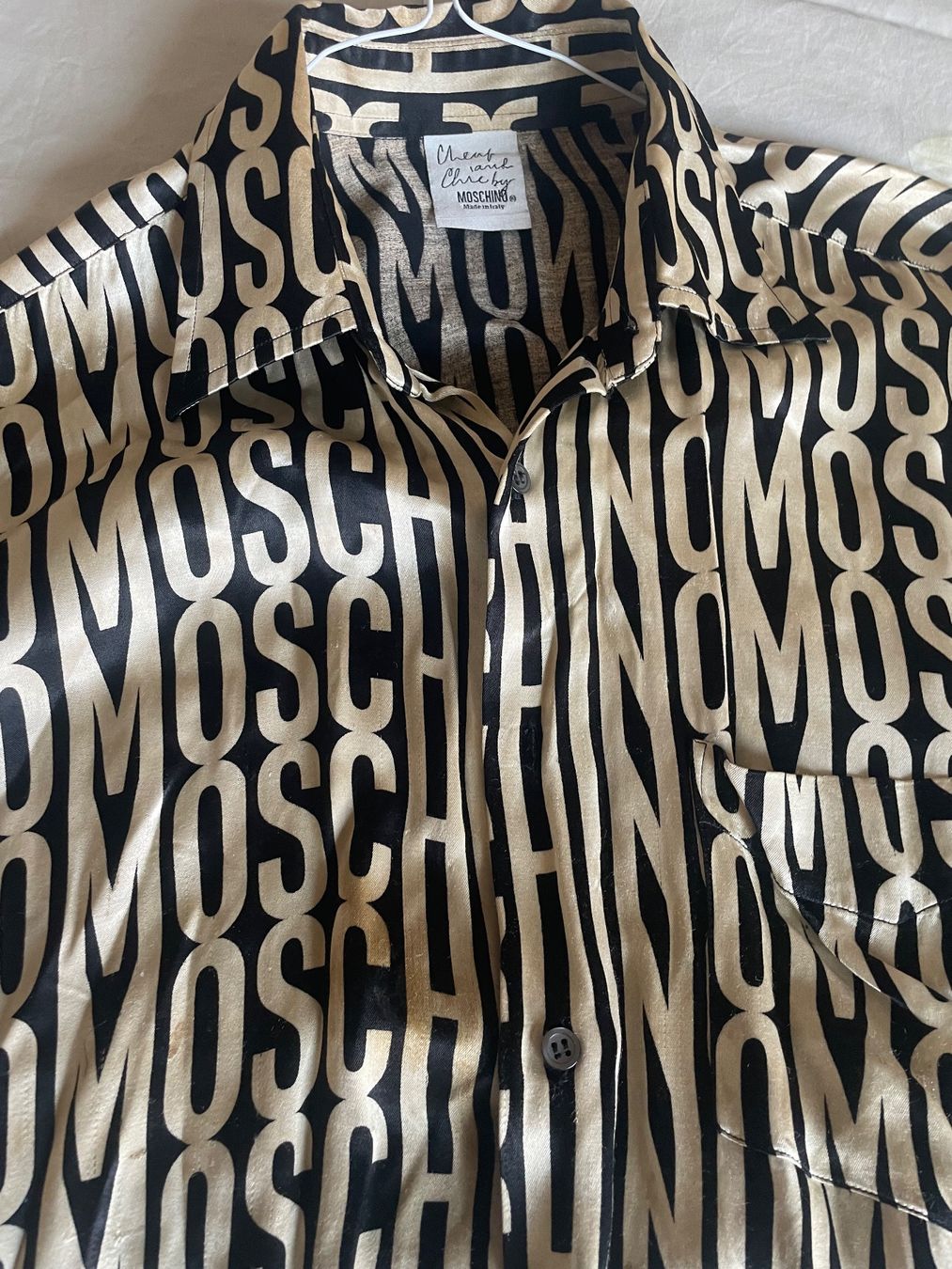 Moschino Camicie: Hemd Moschino Vintage – Difettoso da Minusio venduto da Pink222 6