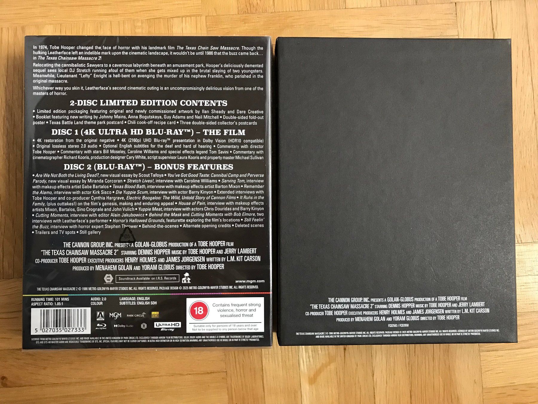 Alle DVDs: Texas Chainsaw Massacre 2 - Limited Edition - 4K UHD – Gebraucht aus Zürich von Malcom 5