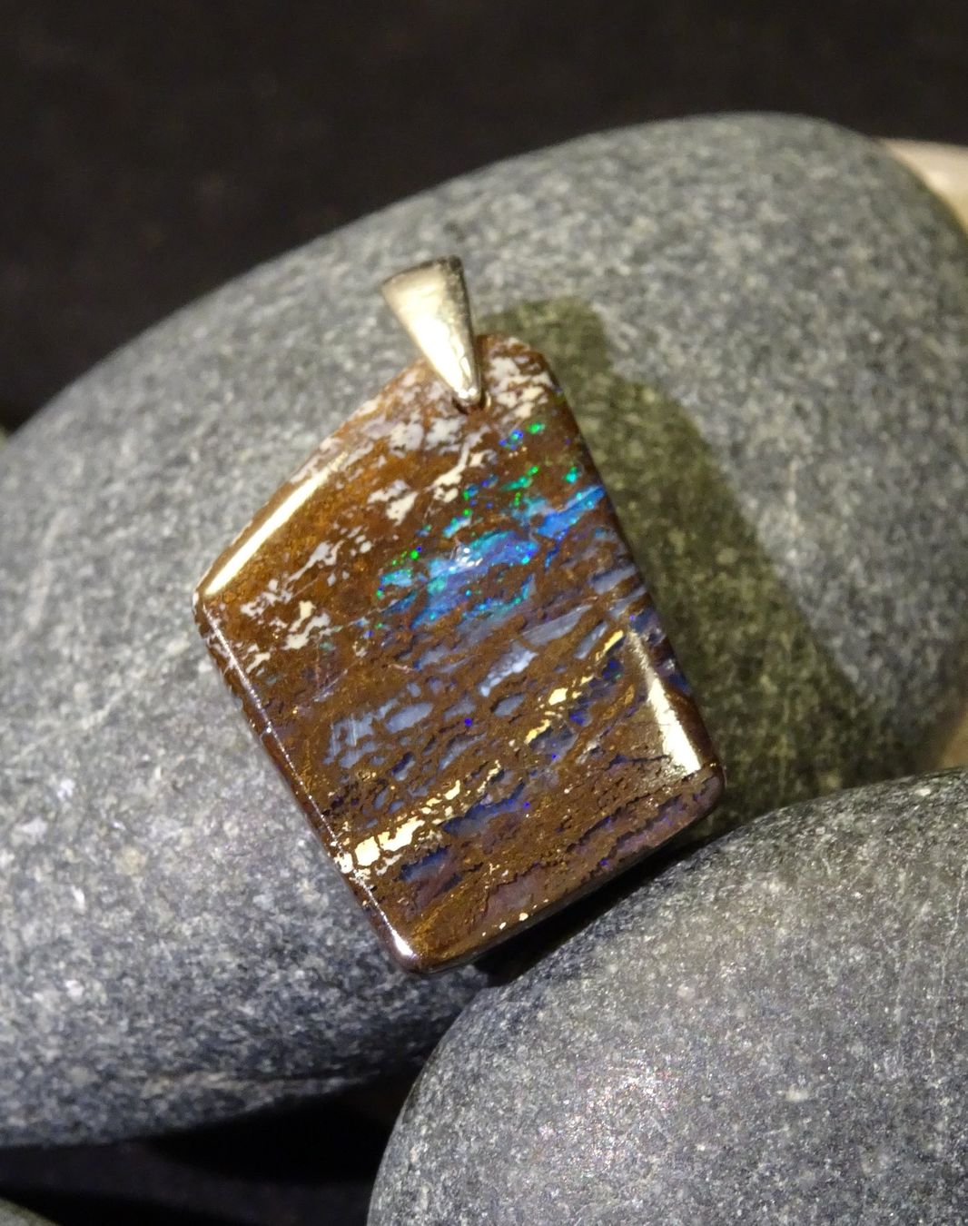 Ciondoli: Anhänger Boulder Opal. – Nuovo (secondo la descrizione) da Niederbüren venduto da Raphael014 4