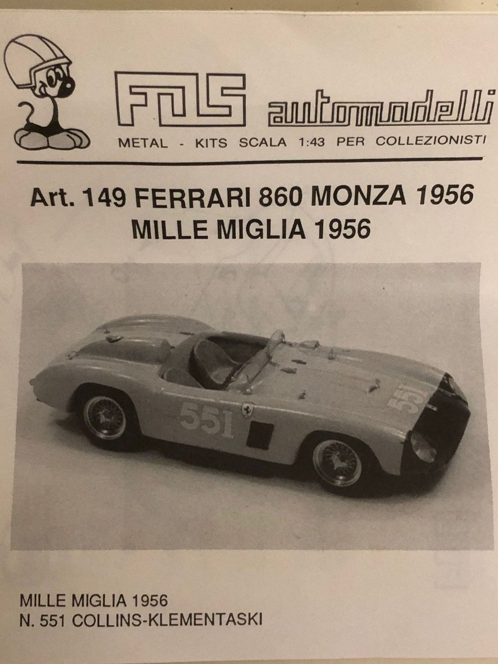 Ferrari Modellini d'auto: FDS-KIT Ferrari 1/43 – Nuovo (secondo la descrizione) da Muttenz venduto da Gucci2005 2