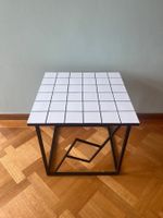 Vintage Beistelltisch Couchtisch Hocker Pflanzen Metall