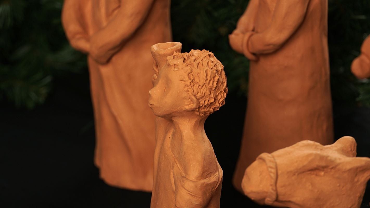 Figurines: Weihnachtskrippe aus Ton bzw. Terrakotta – D'occasion à Rüti ZH par Restwert_Rueti_ZH 2