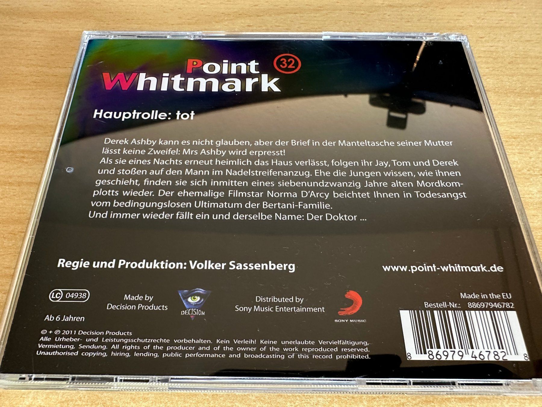 Audiolibri: I9 Point Whitmark 32 Hauptrolle: tot – Usato da Rikon im Tösstal venduto da Alpenmutz 1