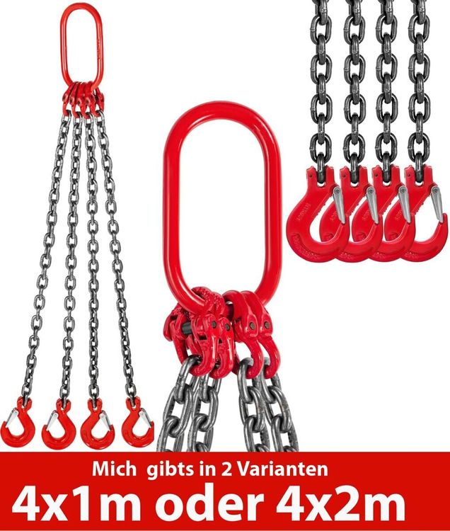 4-Strang 8mm 4,25t Kettengehänge Anschlagkette Kra Produktbild-Vorschau 8