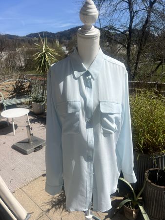 Coole Equipment Femme Seidenbluse hellblau 100% Seide, s/P