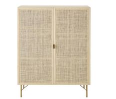 Sehr schöner Schrank aus Holz und Rattan