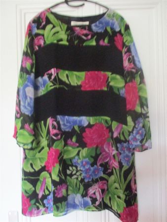 PIU DONNA : Tunique en soie Lagenlook XL-XXL