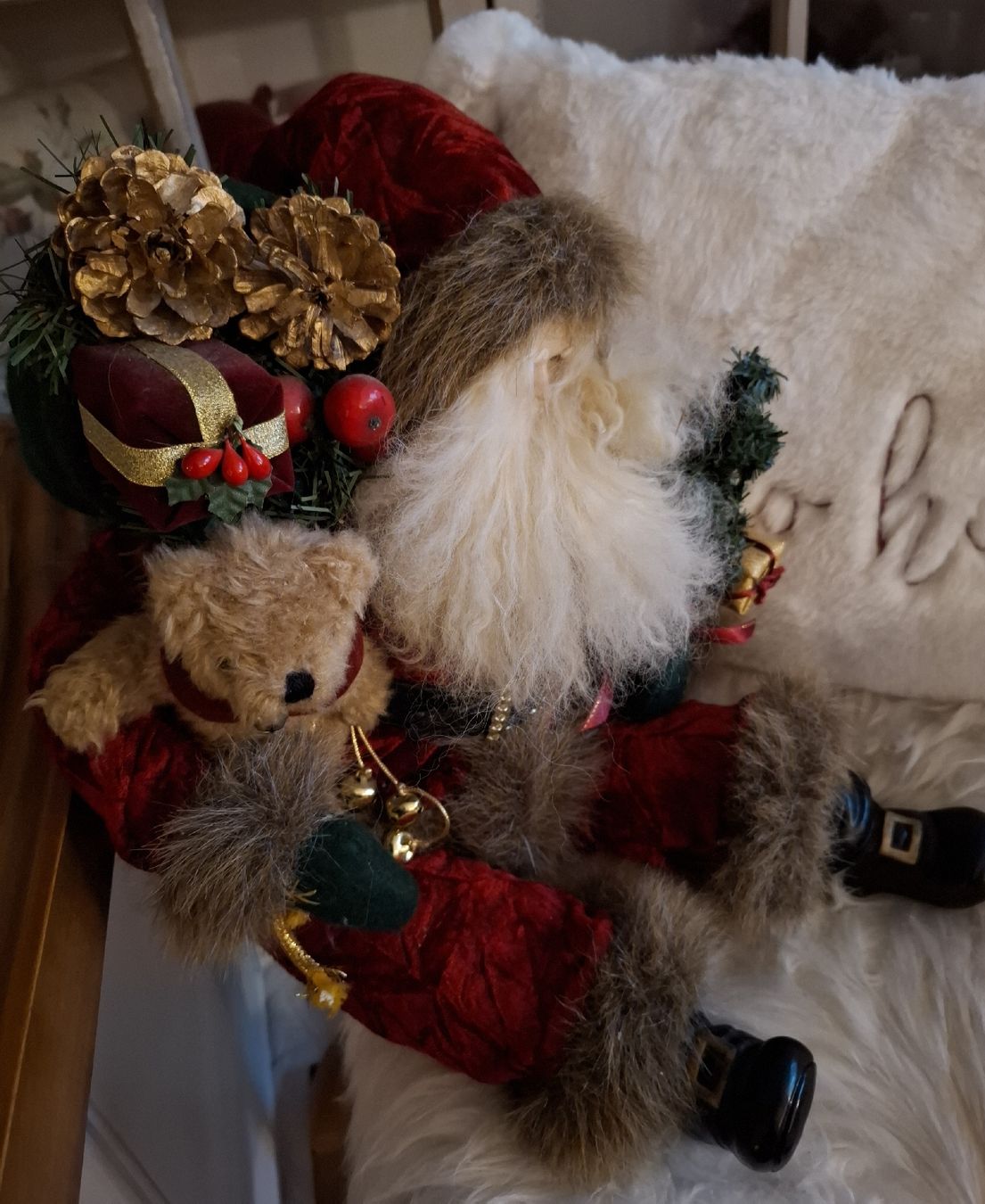 Alle Dekorationen: ÄLTERER GROSSER SITZENDER NIKOLAUS – Neu (gemäss Beschreibung) aus Gretzenbach von schibaya 4