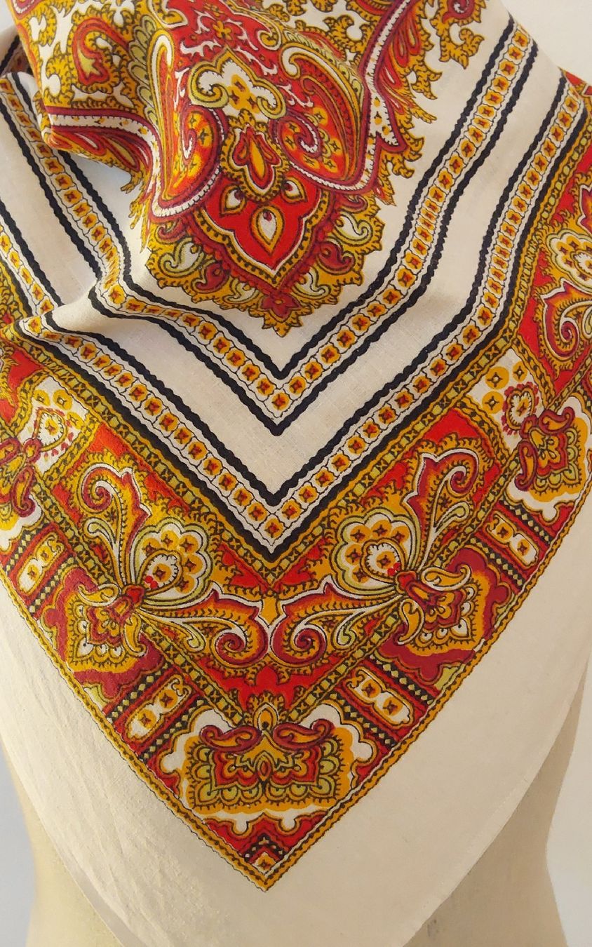 Foulard & Sciarpe: Tuch Baumwolle quadratisch – Usato da Köniz venduto da scopello12 2