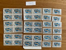 72Fr Postfrische ungestempelte Flugpost Frankaturware Lot