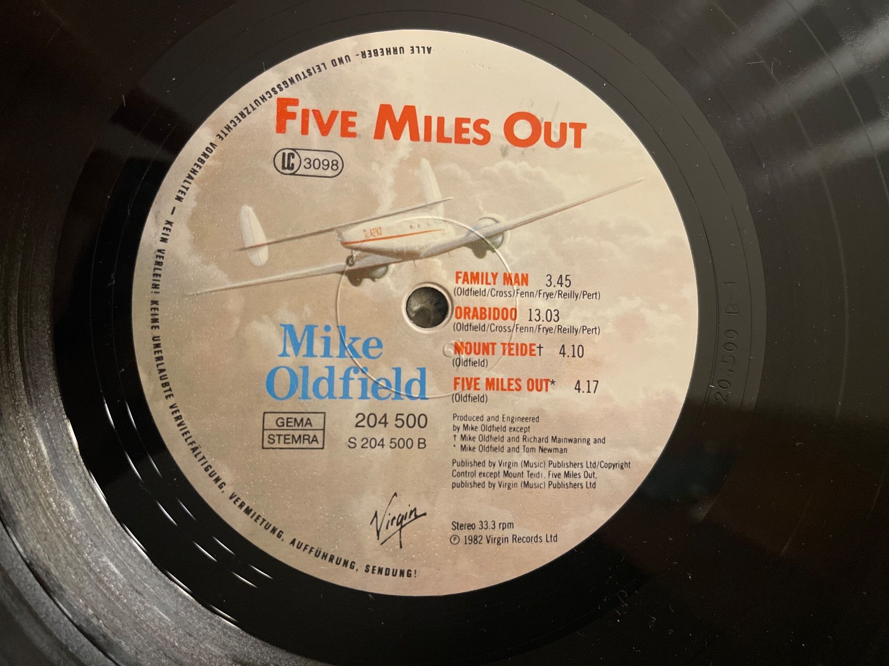 Dischi in vinile: A178/Mike Oldfield - Five Miles Out – Usato da Frutigen venduto da Philippe_jsp 2