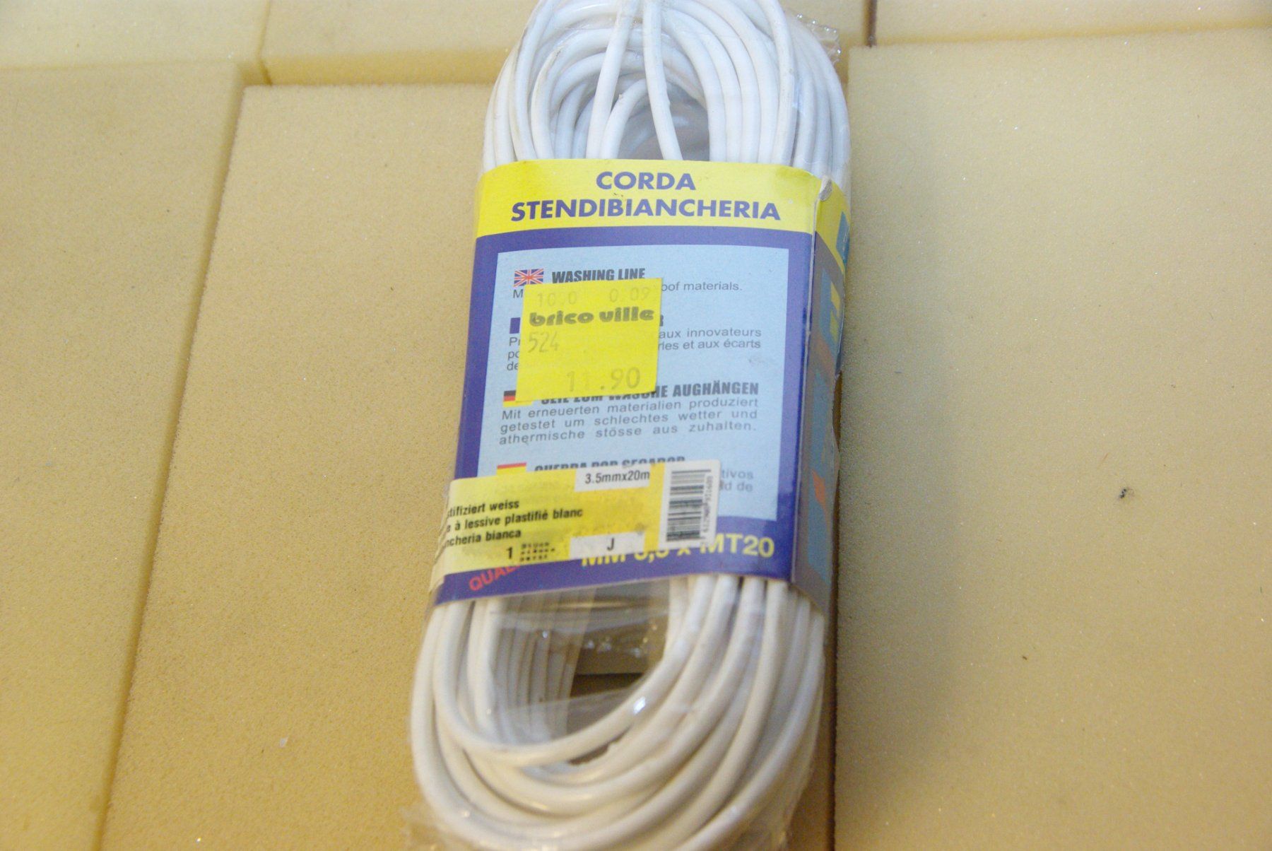 Seile: Wäscheseil plastifiziert, weiss - 20m – Neu und originalverpackt aus Herisau von Cevianer1844 2