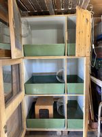 Kaninchenstall mit Wurfbox