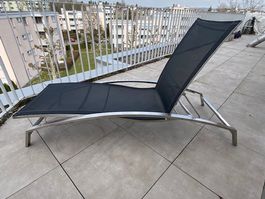 Hunn Sonnenliege Edelstahl/Sunproof/Alu