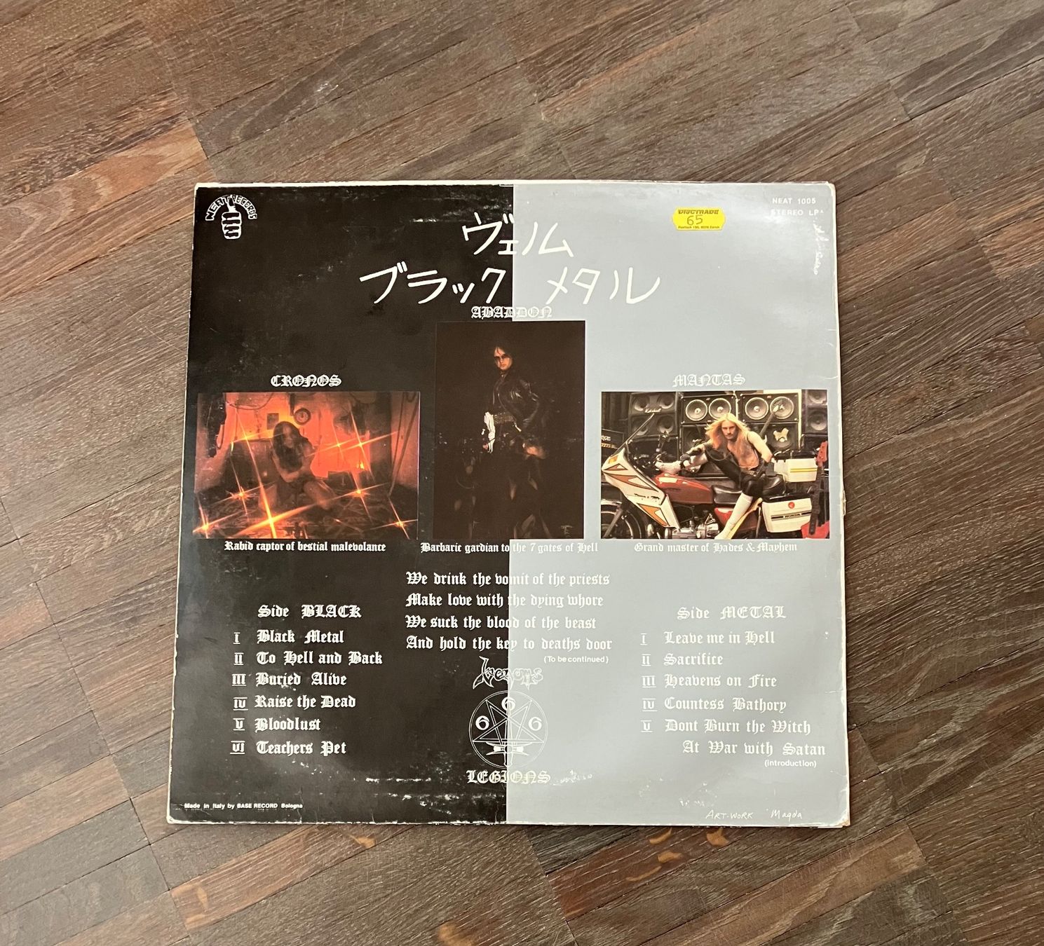 Dischi in vinile: VENOM - BLACK METAL – Usato da steffisburg venduto da Dstauffer 2