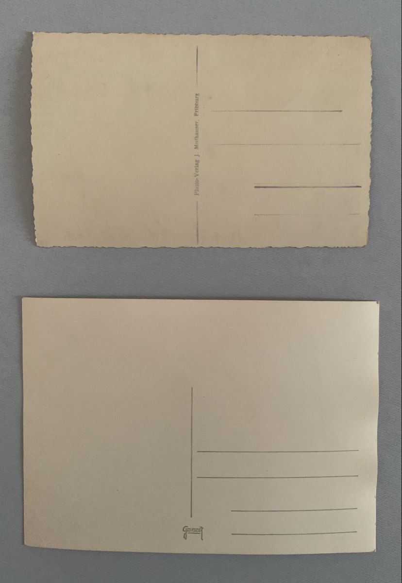 Ansichtskarten: Ansichtskarten Schweiz - Fribourg & Porte de Bourguillon, FR – Gebraucht aus Düdingen von polytropon_5 2