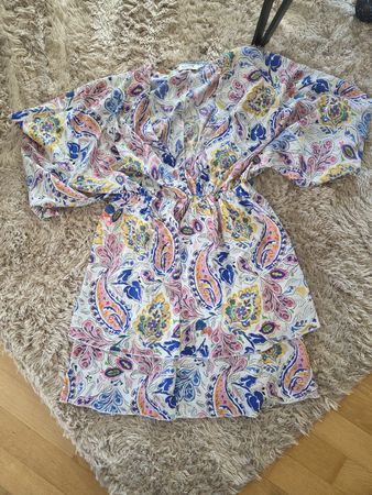 süsses buntes Boho Hippie Sommerkleid S Oversized Kleid