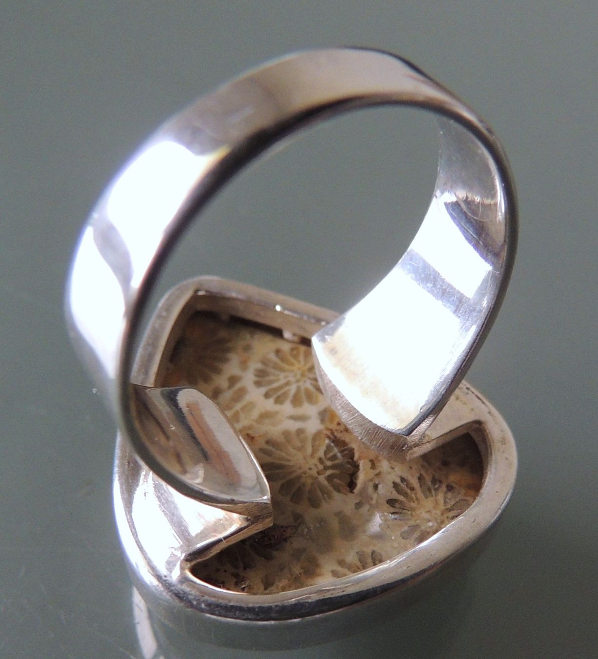 Anelli: Fossile Koralle Silber 925 Fingerring – Nuovo e nell'imballaggio originale da Waldenburg venduto da schaller707 6