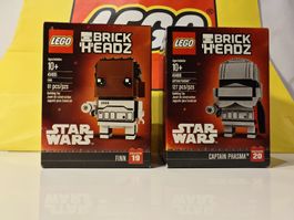 LEGO Brickheadz Finn 41485 & Captain Phasma 41486 - NEW!