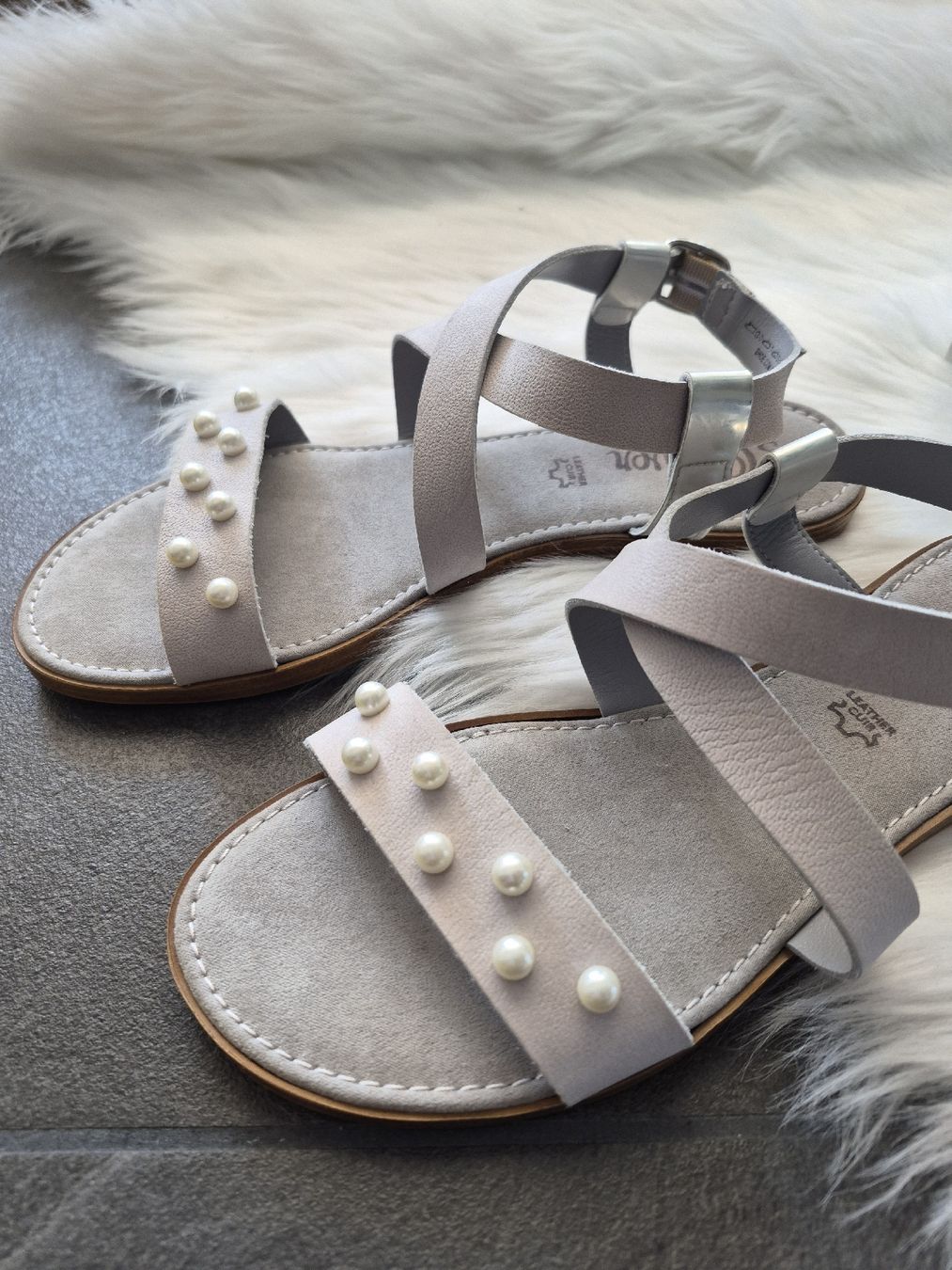 S.Oliver Scarpe da donna: S. Oliver Sandalen hellgrau Grösse 38 – Nuovo (secondo la descrizione) da Altdorf SH venduto da MR2509 2