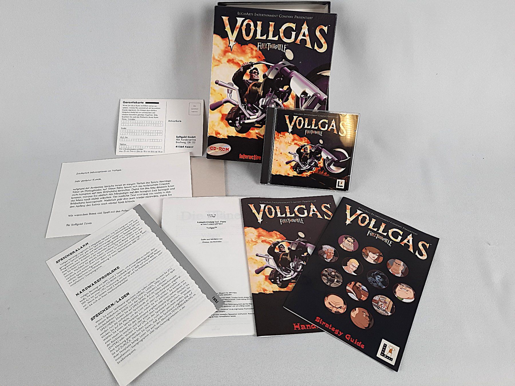 Giochi: LUCASART: " Vollgas: Full Throttle" – Usato da Beinwil am See venduto da Restwert_Beinwil