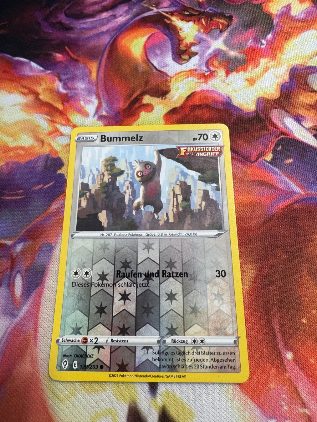 Pokémon Carte collezionabili: Bummelz (EVS 129) / Reverse Holo / Drachenwandel – Nuovo (secondo la descrizione) da Bülach venduto da CherryBlu