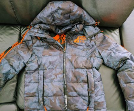 Superdry® Winterjacke/Übergangsjacke, Grösse L, Camo