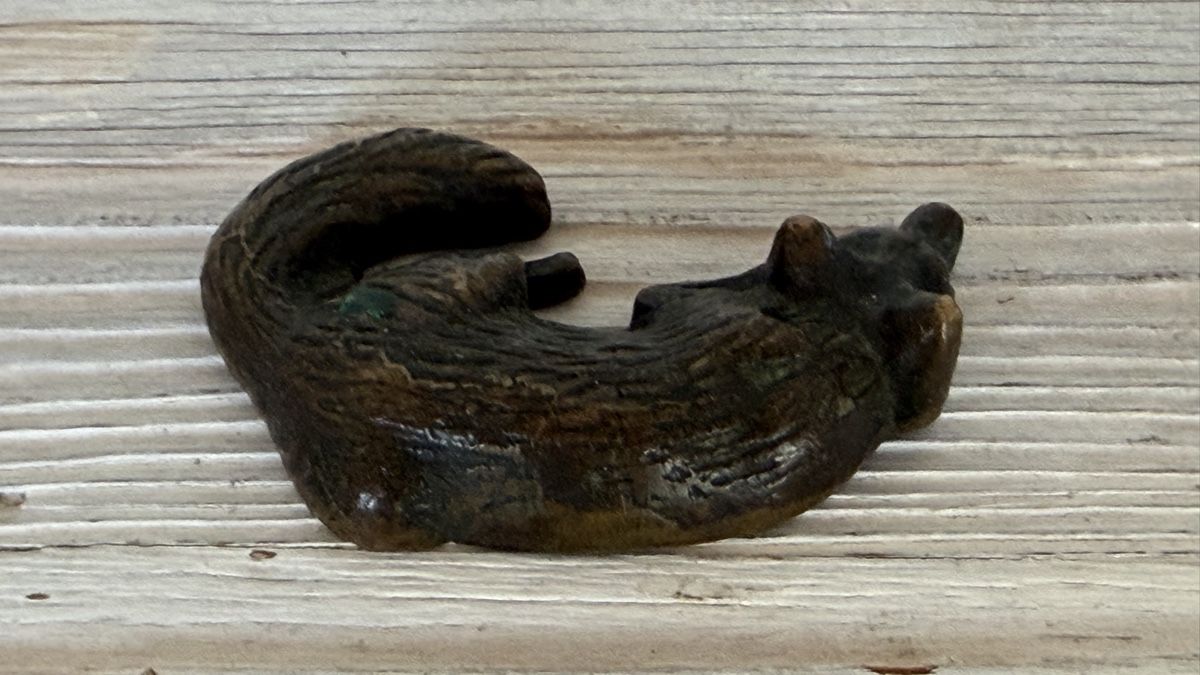 Statuette: Fuchs Figur Bronze liegend antik – Usato da Riedholz venduto da Frettchen63 1