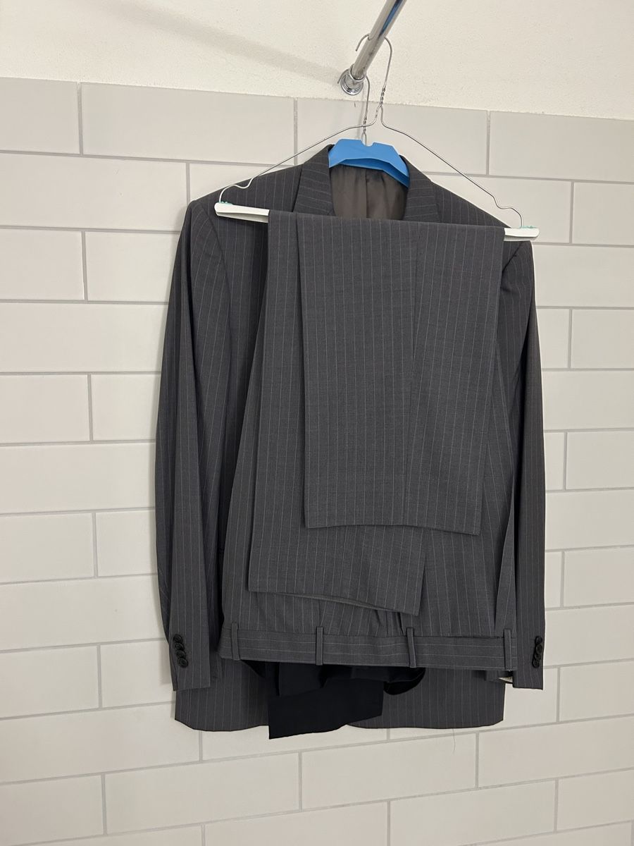 Completi: Corneliani Herren Anzug gestreift grau Grösse 56 – Usato da Bülach venduto da INO_ 2