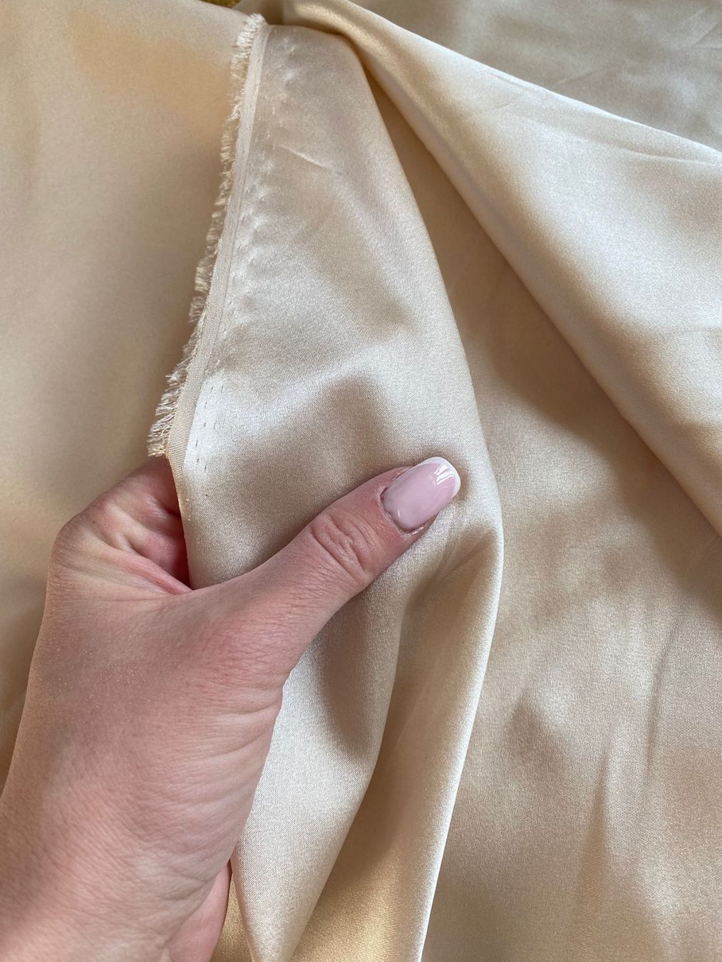 Tessuti: seiden beige, silk 100%, 3meters – Nuovo e nell'imballaggio originale da Kastanienbaum venduto da swi_8n56 1