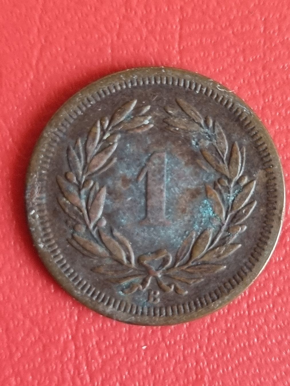 Alle Münzen: 1 RAPPEN SCHWEIZ - JAHR 1872 – Gebraucht aus Heimenschwand von rog_p7h9 1