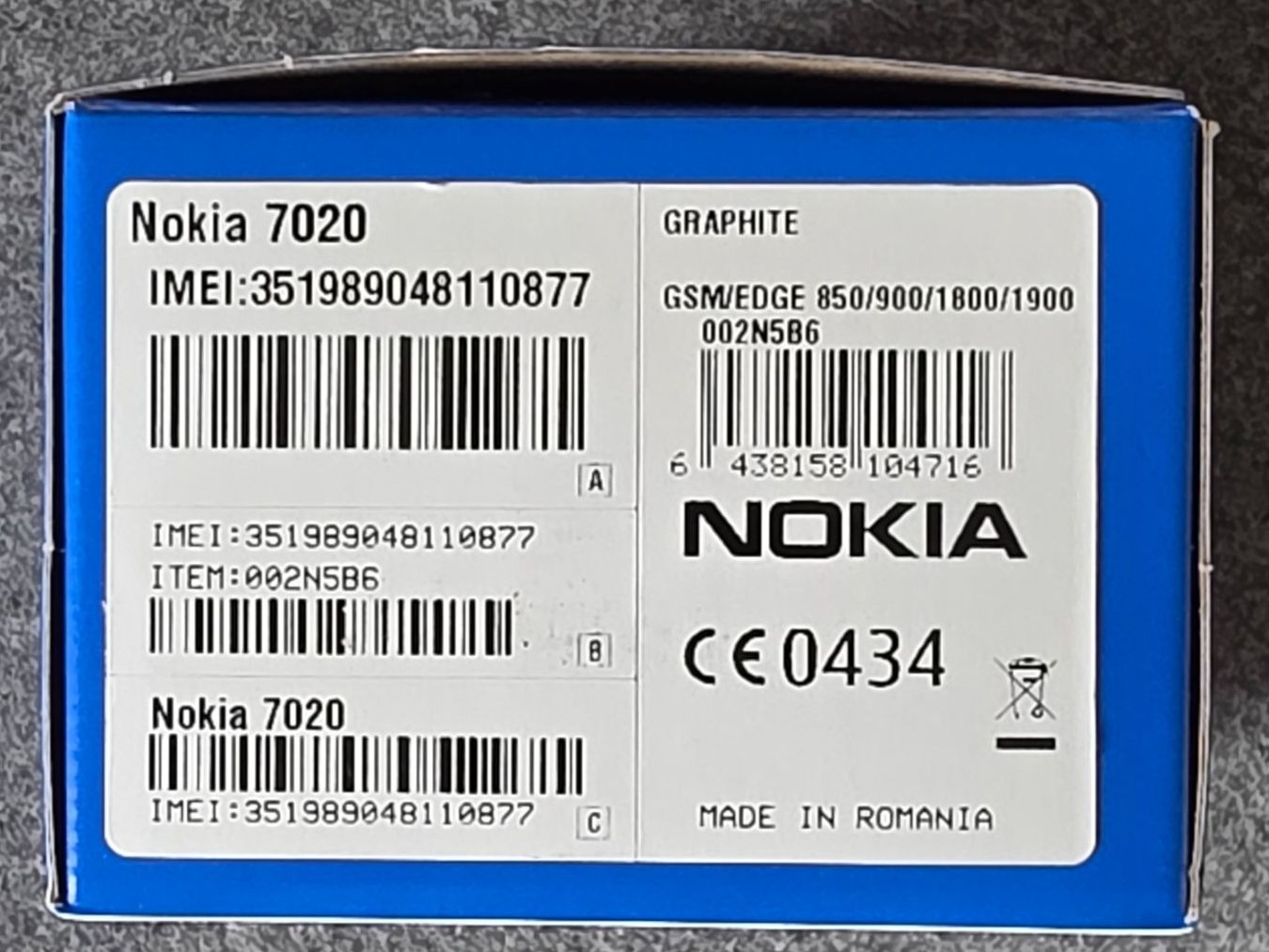 Nokia Handys / Smartphones: NOKIA 7020 Graphite – Gebraucht aus Dietlikon von Foph 4
