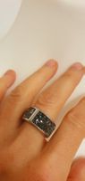 Ring mit Steinchen Modeschmuck Gr 17=54