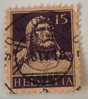 Nr.128 mit Vollstempel Tellbrustbild   