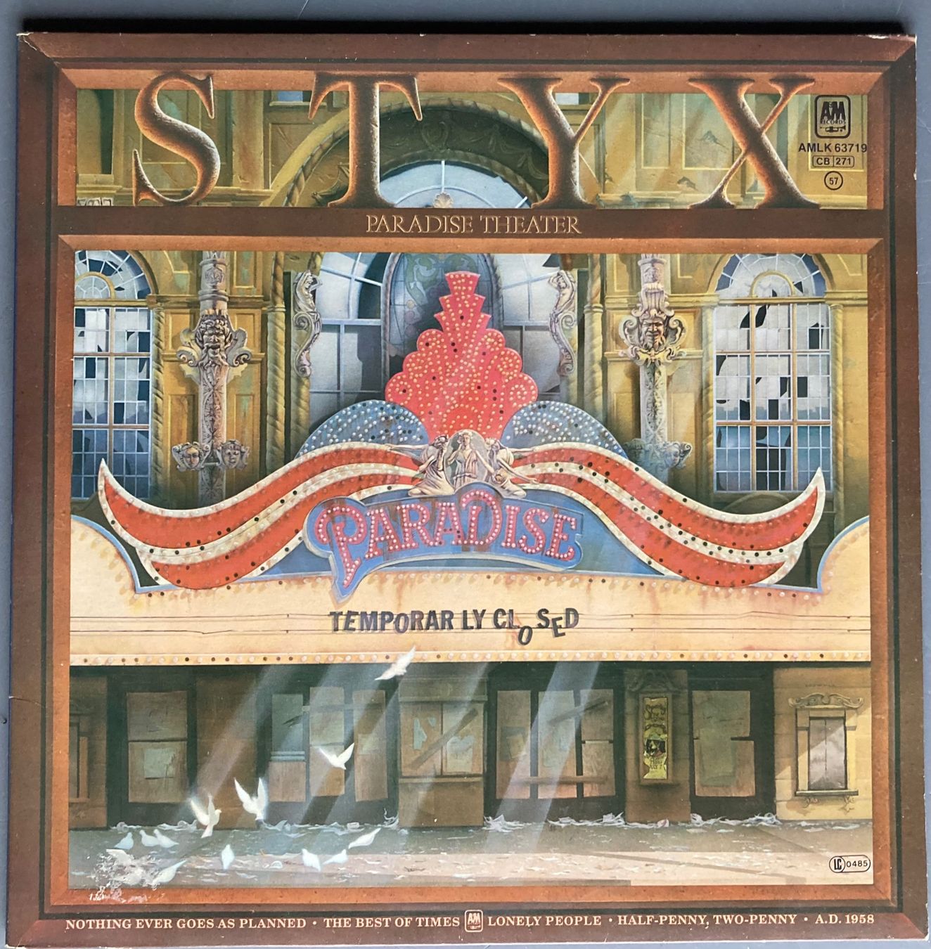 Vinyles: STYX - PARADISE THEATRE – D'occasion à Poliez-Pittet par Newtown-Records 1