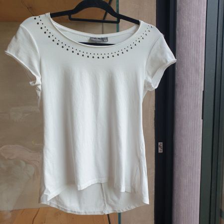 🐸 T-SHIRT MIT NIETEN DEKO Gr. S 36 / 38 BLUEMOTION TOP