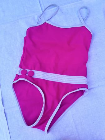 Badeanzug Grösse 128 Mädchen pink guter Zustand