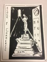 MATURA KARTE  ECOLE DE COMMERCE 1954‪
