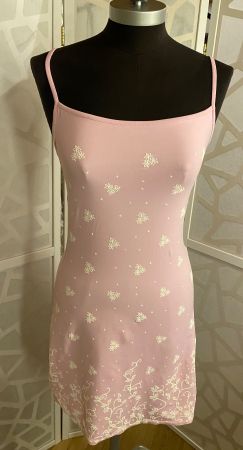 Great pink stretch summer dress