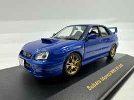 Subaru Impreza WRX STi 1:43, blau, NEU inkl. OVP, IXO MODELS